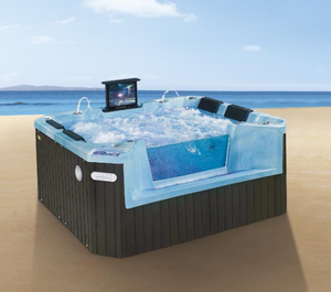 <span class=keywords><strong>Vendita</strong></span> calda all'aperto Spa Jacuzzier con vetro trasparente tubo Spa moda piscina per 4 persone - Product Image 3