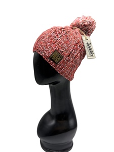 Hot Selling Plain Knit And <b>Cable</b> Pattern Adult Beanie Leather <b>Patch</b> And Silicone Printing Method Winter Beanie - Product Image 3