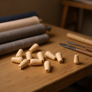 Perline in Legno a Goccia ILAN 17x12 mm, 14 Pezzi per Accessori d'Abbigliamento - Product Image 3