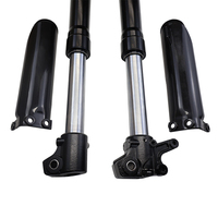 Cool Double rasoir réglable MX/SX rempli d'huile Black Air moto fourche avant inversée 20 pouces