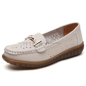 Autumn New Style Hollow Design Women's Large Size <b>Soft</b>-Soled <b>Shoes</b> Slip-on Breathable Non-Slip <b>Shoes</b> for Elderly Mothers - Product Image 5