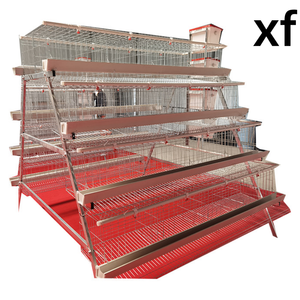 Cage pour poulets de ferme à 4 niveaux Système de cage automatique pour poulets de ferme Cage pour volaille Coq - Product Image 2