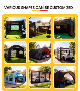 Cabine de peinture gonflable transparente portable de qualité commerciale pour atelier de peinture automobile, réparation mobile extérieure et <span class=keywords><strong>location</strong></span> - Product Image 2