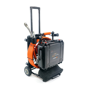 Caméra d'inspection industrielle pour drains et égouts AMJET R22MAX à double tête 360°. Système d'inspection de canalisations par caméra rotative pour plombiers - Product Image 1