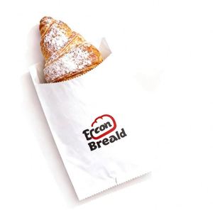 80gsm Compostable Greaseproof Waterproof Paper <b>Bag</b> Customized Eco-Friendly Food Packaging Brown Kraft Paper Bread & <b>Cakes</b> <b>Bag</b> - Product Image 2