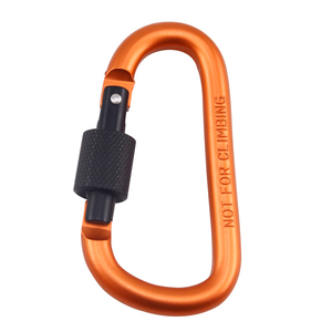 Wholesale Custom High Quality Aluminum Lock QQ <strong>Hook</strong> D Type Ring Lock Clip Lock - Product Image 3