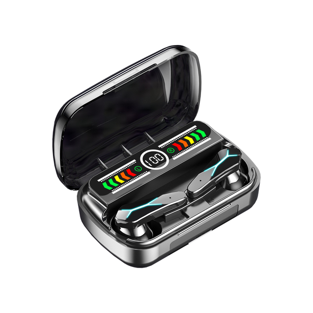 M12 Earphone Colorful Display Stereo TWS Gaming Headphone Power Bank Version 5.3 Headset Touch Control TWS M28 M10