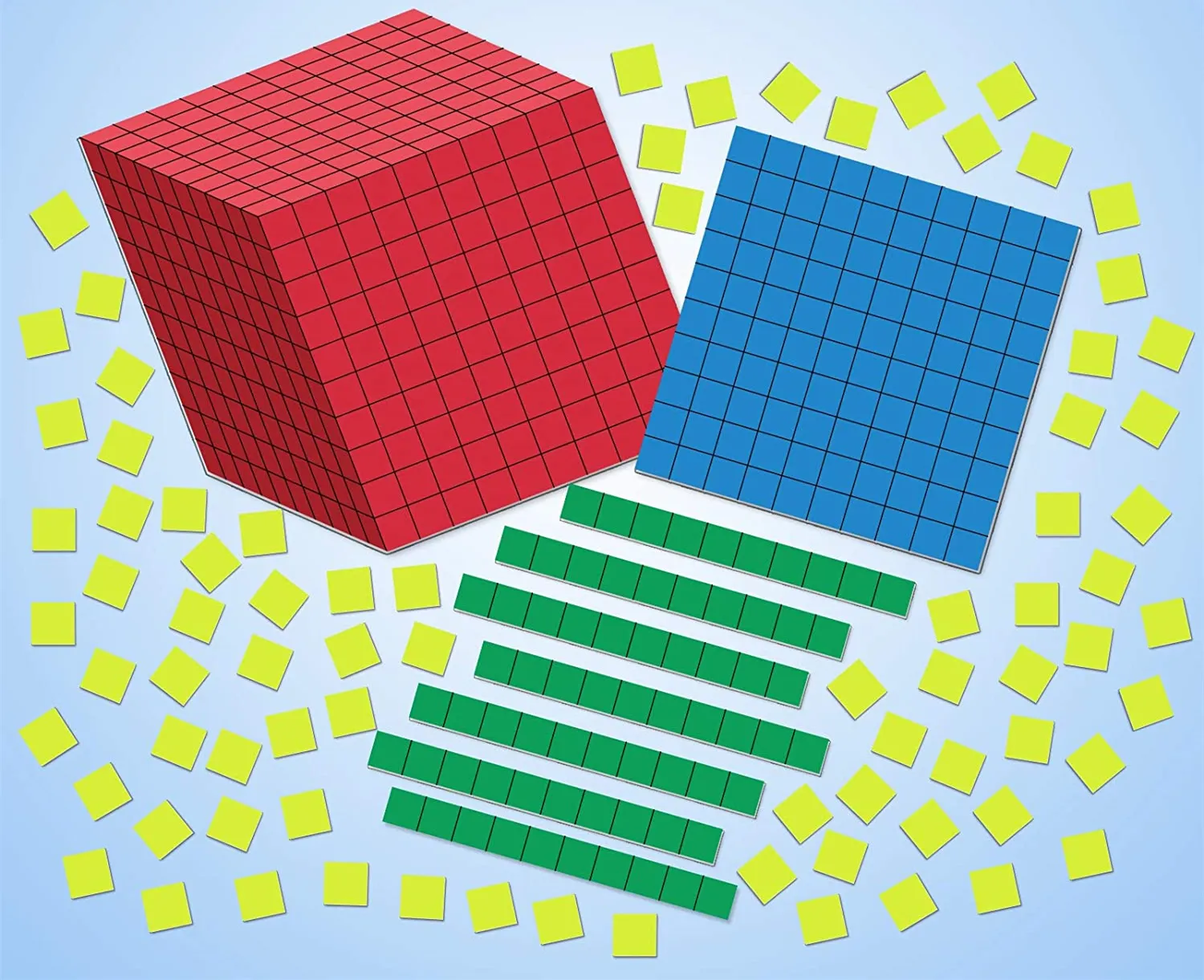 Matematik sayaç numarası blokları matematik Manipulatives 135 adet manyetik tabanı on blokları İlkokul sınıf