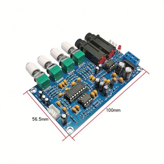 PT2399 Karaoke Reverb Microphone Amplifier Board Module Front Board High-definition 20W
