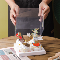 Boîtes à Cupcakes Transparents Personnalisées en Gros, Boîtes à Gâteaux Transparentes de 6, 8, 12, 13 Trous, Contenants en Papier pour Cupcakes