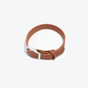 Collier pour chien en PVC imperméable, durable, anti-odeur, avec boucle métallique réglable, doux, facile à nettoyer, collier d'entraînement pour chiens - Product Image 4