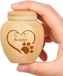 Köpekler veya kediler için düşük fiyat Mini <span class=keywords><strong>Pet</strong></span> <span class=keywords><strong>Urns</strong></span> külleri insan külleri <span class=keywords><strong>Pet</strong></span> kremasyon çömleği için bambu Mini <span class=keywords><strong>Urns</strong></span> yapılmış - Product Image 1