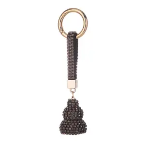 Exquisite stick-on crystals Diamond keychain Custom car key pendant Creative Gift stick-on crystals keychain Bag ornaments