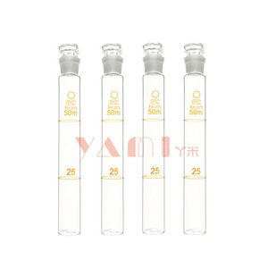 หลอดคัลเลอริมิตริกแบบมีจุกปิด ขนาด 50 มล. ปากมาตรฐาน สำหรับใช้ในห้องปฏิบัติการ - Product Image 1