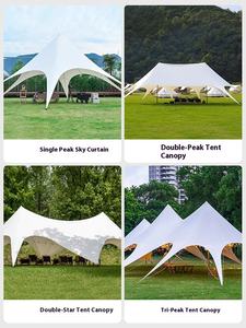 Campamento especial Wanzhong montaña impermeable cuatro estaciones cielo cortina Base grande tienda de ocho garras solo pico <span class=keywords><strong>Twin</strong></span> Peaks Tres Picos - Product Image 4