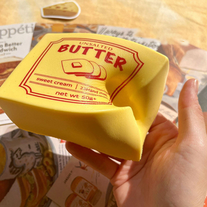 Hot Selling Pu Foam Cuddly Butter Block Shaped Slow Rising Stress Relieve <b>Ball</b> <b>Squeeze</b> Squishy Toys Party Gift for Kids Adults - Product Image 5