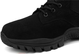 Haute qualité hommes en plein air hiver bottes chaudes désert Jungle chaussures d'entraînement en caoutchouc maille bottes tactiques noir - Product Image 3