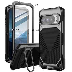 Funda Protectora Híbrida Resistente de PC y Metal con Anillo Incorporado y Protección Anticaídas para Google <span class=keywords><strong>Pixel</strong></span> 10 Pro XL Pixel9 - Product Image 2