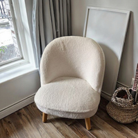 Meubles de salle de séjour Chaise de canapé pour enfants en daim à boucle souple