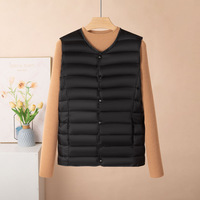 Gilet femme jeune, veste courte épaisse, épaule légère et fine, grande taille, gilet chaud maman, vêtements élégants pour femmes formels