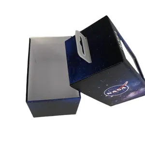 Siyah mavi fantezi kağıt izle kapağı ve baz kutusu izle kollu kutu özelleştirmek