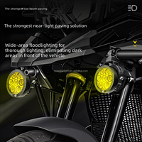 Phare de moto LED Polestarlight Bursty Diffused à 7 perles, 120W, 14400LM, résistant à la poussière et à l'eau, pour une visibilité supérieure