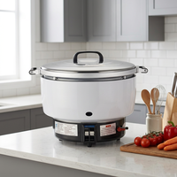 Cuisinière à riz au gaz en fonte de 7L à 30L avec nettoyage et installation faciles, poids de 26 kg, garantie de 1 an sur les pièces