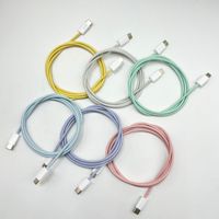 Cable de datos USB2.0 de nailon trenzado OEM/ODM, USB A a Tipo C, cable de carga USB C a C
