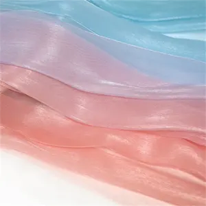 Polyester Matériel Belle Gradient Couleur Doux Sentiment Prêt Marchandises <span class=keywords><strong>Prix</strong></span> le Plus Bas Fabriqué en Chine Tissu en mousseline de soie pour les Femmes <span class=keywords><strong>Robe</strong></span> - Product Image 1