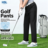 Pantalon de golf décontracté pour homme, résistant aux plis, respirant, anti-humidité, écologique, coupe droite, pour sports de plein air