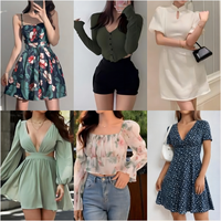 Mode Vente en Gros Assortiment Ropa Fournisseur Balles En Gros Usine Queue Assortiment En Vrac Boutique Femmes Robe Femmes Plus La Taille Tops