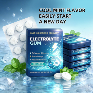 Goma de Mascar con Electrolitos, Suplemento Rápido de Sodio, Potasio y Magnesio, Favorece la Rehidratación, Alivia el Cansancio - Product Image 1