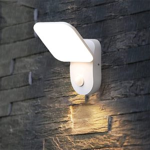 Màu đen bên ngoài ánh sáng trong nhà PIR cảm ứng đèn tường IP65 không thấm nước vuông 20 Wát bên ngoài bức tường chiếu sáng - Product Image 5