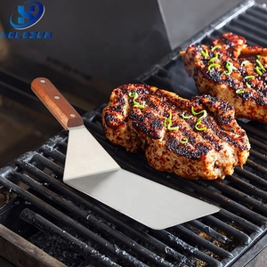 Spatola per <span class=keywords><strong>Pizza</strong></span> Extra Large in Acciaio Inox con Manico in Legno, Logo Personalizzato, Pala per <span class=keywords><strong>Pizza</strong></span> per Uso Domestico, Utensile per Torte, Pasticcini e Crostate - Product Image 5