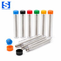 Alambre de Soldadura Sn55/Pb45 de 0.8mm con Núcleo de Resina, Tubo de 8g, Alambre de Soldadura de Estaño y Plomo para Reparación de PCB, Suministro de Embalaje Personalizado OEM
