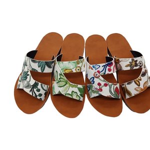 Sandalias Elegantes de Verano para Mujer, con Suela de Corcho, Hebilla, Lentejuelas, Pedrería y Estampado, Estilo Casual para la Playa - Product Image 1