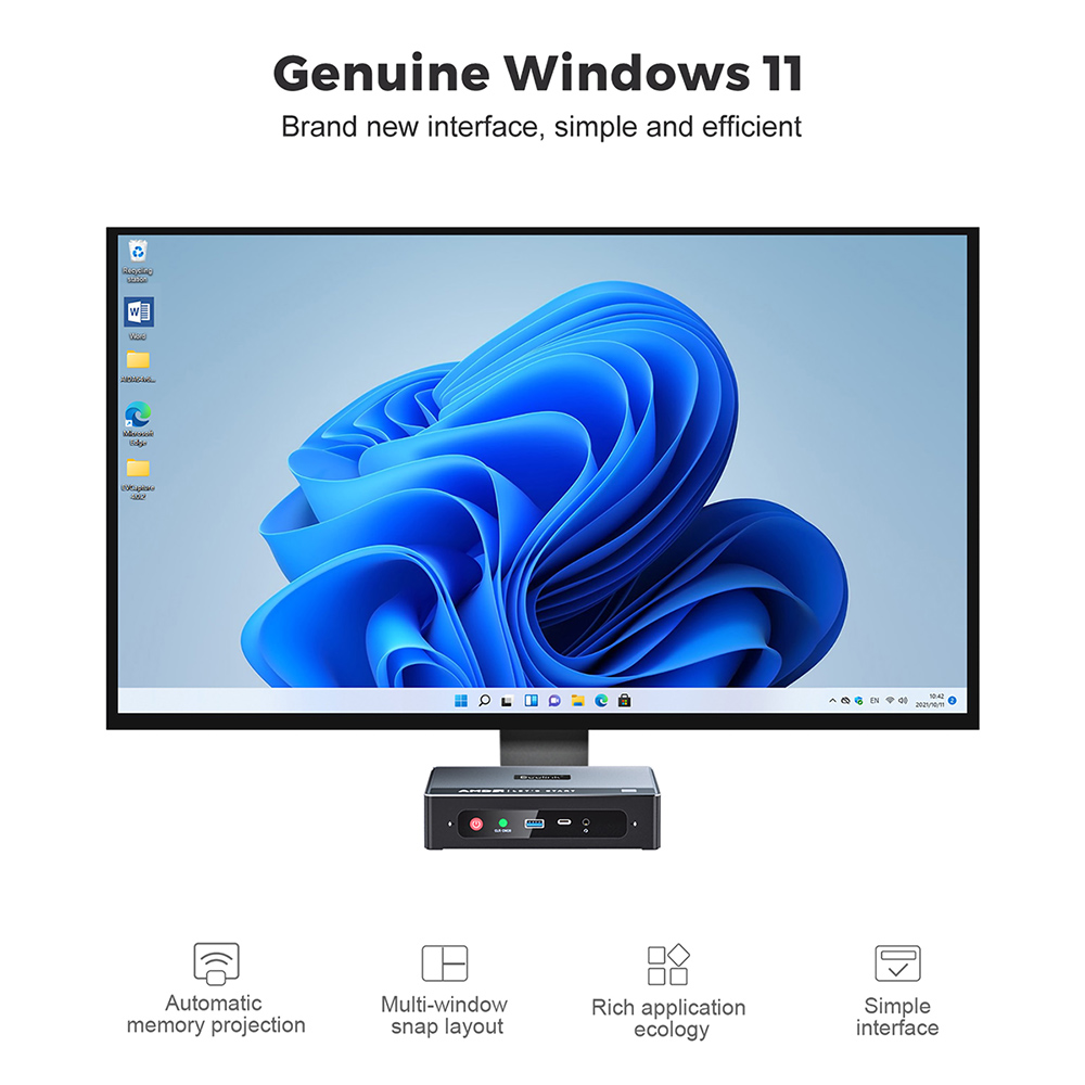 Beelink GTR4 R9 ミニpc Ryzen 4900H 16GB Factory Beelink GTR4 PC AMD R9 4900H(8C/16T)r Triple Screen