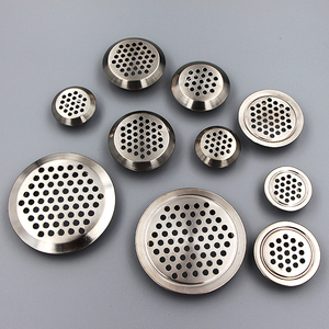 Stainless Steel Ventilation Hole Round Exhaust Vent Cover Flat Dome For Kitchen Cabinet <b>Wardrobe</b> <b>Shoe</b> Cabinet - Product Image 4