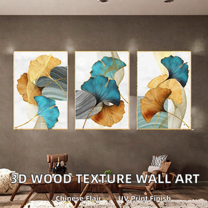 Quadro su Tela 3D con Texture Spessa, Decorazione <span class=keywords><strong>per</strong></span> Casa, <span class=keywords><strong>Cucina</strong></span>, Bagno, Soggiorno, Dipinti Classici in Stile Cinese Moderno - Product Image 2