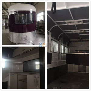 Remorque de luxe pour le transport de chevaux, en zinc, avec logement, personnalisée, à 2 angles, pour compétitions équestres, 2 essieux, 2400 kg - Product Image 2