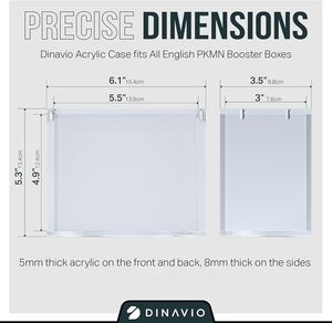 מארז תצוגה אקרילי לקופסאות בוסטר של PKMN, ניתן לערום, אקריליק עבה במיוחד עם מגנטים חזקים - Product Image 3