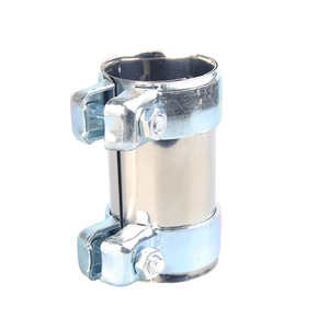 Abrazadera de tubo de acero inoxidable 60x125mm 50x125mm 50x95mm 55x95mm 65x95mm para conexión de silenciador de escape de coche y motocicleta - Product Image 1