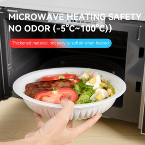 Platos Redondos Rígidos <span class=keywords><strong>de</strong></span> 34 oz para Catering, Restaurantes y Fiestas en Casa, Platos Desechables <span class=keywords><strong>de</strong></span> MFPP <span class=keywords><strong>de</strong></span> Grado Alimenticio para Ensaladas - Product Image 3