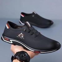 Chaussures de course d'été confortables pour hommes, respirantes, à semelle souple, à lacets, avec doublure en maille, rehaussantes