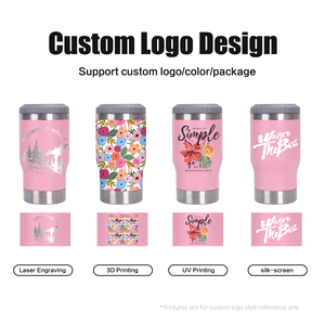 Çok Fonksiyonlu Kapaklı Kırmızı 14oz Kutu Soğutucu, Açacaklı Özel Yalıtımlı Su Şişeleri, Bira Kupası Toptan Satış Kahve Kupası - Product Image 3