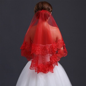 <span class=keywords><strong>Voiles</strong></span> de mariée courts rouges longs 3M <span class=keywords><strong>voiles</strong></span> de mariage cathédrale une couche <span class=keywords><strong>or</strong></span> paillettes dentelle appliques voile de mariée avec peigne - Product Image 1