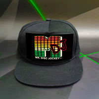 Nouvelle Arrivée Casquette avec Logo Varié et Panneau EL, Égaliseur Sonore Activé par Lumière LED, pour Sports, Loisirs et Utilisation en Extérieur