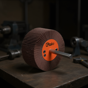 Roue à lamelles abrasives Ttake 40x3 mm, tige de 6 mm, corindon pour le meulage des métaux - Product Image 3