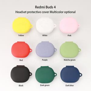 Precio al por mayor funda de auriculares para <span class=keywords><strong>Xiaomi</strong></span> <span class=keywords><strong>Redmi</strong></span> Buds 4 Lite funda de silicona para auriculares TPU auriculares TWS funda para auriculares con gancho - Product Image 3