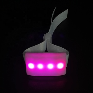 4 dây đeo cổ tay sáng hơn nhấn nút để điều khiển Vòng đeo tay để ánh sáng DMX điều khiển từ xa dẫn vòng đeo tay với vải polyester - Product Image 3